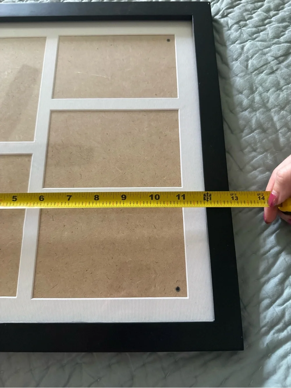 Black Multi-Opening Picture Frame - holds 5 4x6 pictures